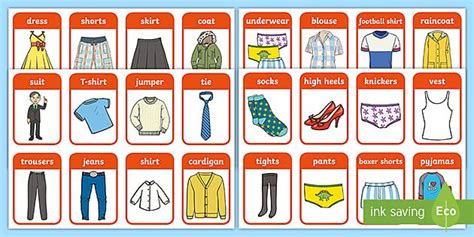 Weather Clothing Sorting Activity