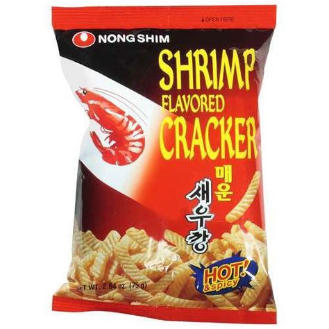 Nong Shim Shrimp Flavored Hot And Spicy Cracker 2 64 Oz