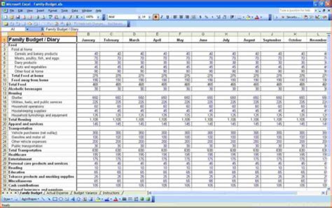 Self Employed Excel Spreadsheet Template — Db