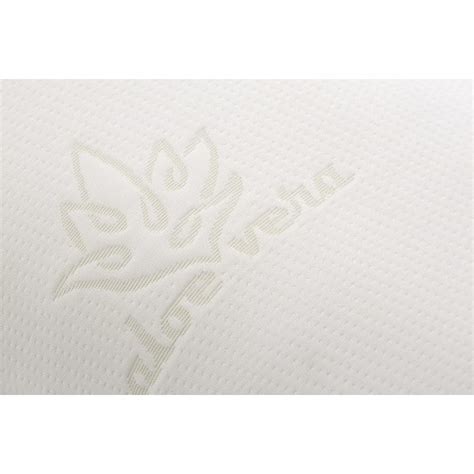 Almohada viscoelástica copos funda aloe vera blanco 105cm Aloe vera