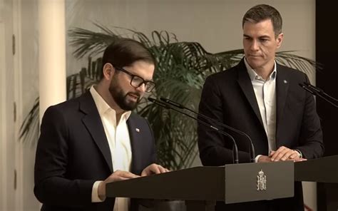 Presidente Gabriel Boric mantuvo reunión con Pedro Sánchez La