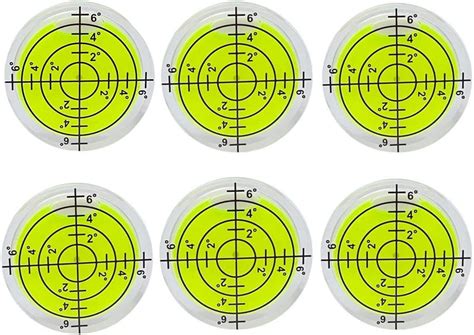 WOYISEPG 10Pcs Bubble Spirit Levels Mini Circular Bullseye Bubble Level