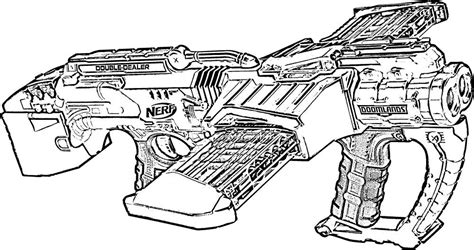 Printable Zombie Nerf Gun Coloring Pages & book for kids.