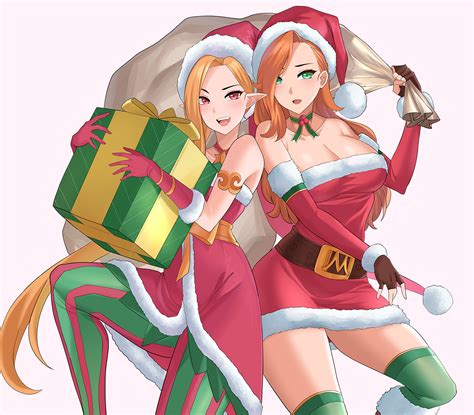 Jinx Miss Fortune Ambitious Elf Jinx And Candy Cane Miss Fortune