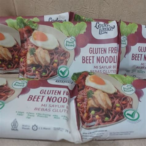 Jual Mie Sayur Bit Beet Noodle Ladang Lima Gluten Free Shopee Indonesia