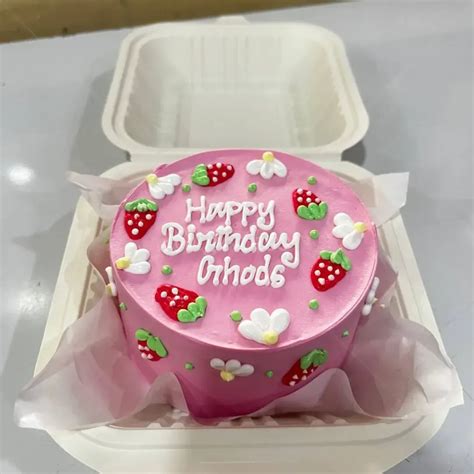 Cute Strawberry Bento Cake Artistic Fresh And Fast Delivery Ug Cakes