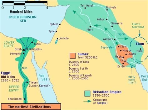 Sumer Civilization Map