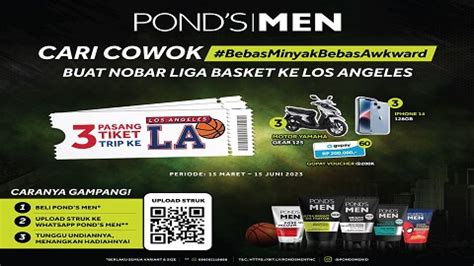 Undian Ponds Men Berhadiah Wisata Los Angeles Yamaha Gear Iphone