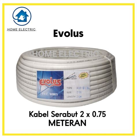 Jual Kabel Listrik Serabut Tebal X Mm Hyo Meteran Evolus Putih