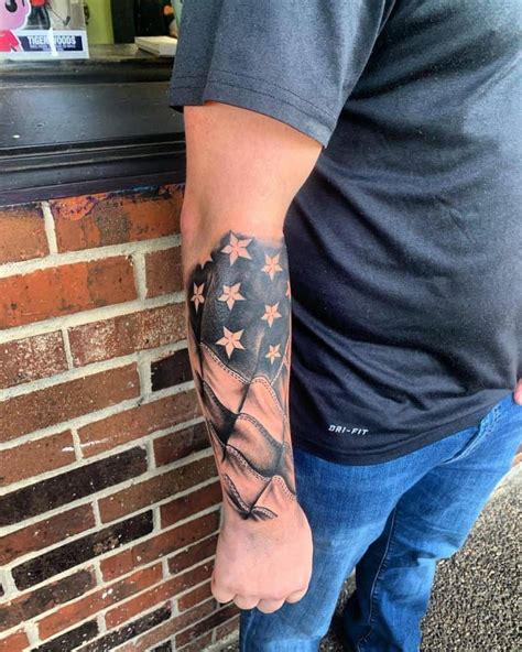 89 Patriotic American Flag Sleeve Tattoo Ideas