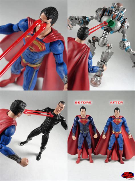 Custom Superman Man Of Steel Classic Repaint 6 Dc Universe Action