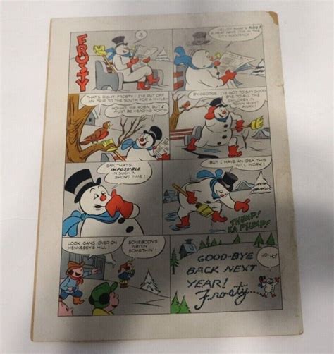 Four Color Frosty The Snowman Comic Books Golden Age