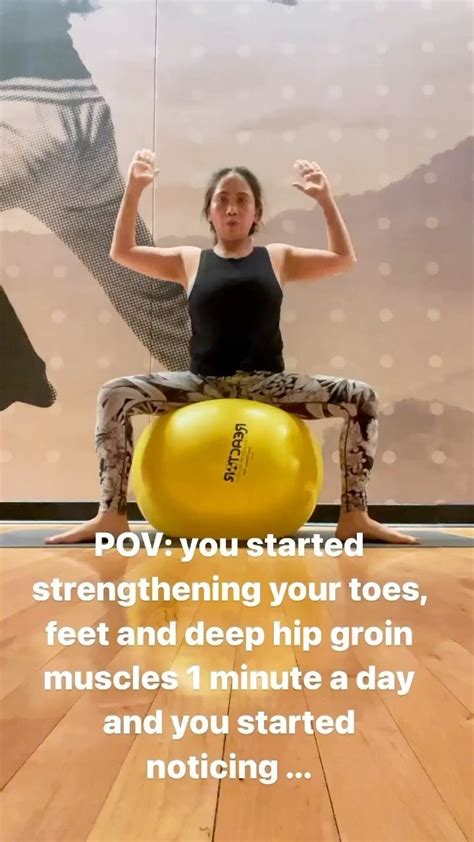 Anabelen Aranton, PT on Instagram: "🦶🏻 Sit on a Physioball in a goddess ...