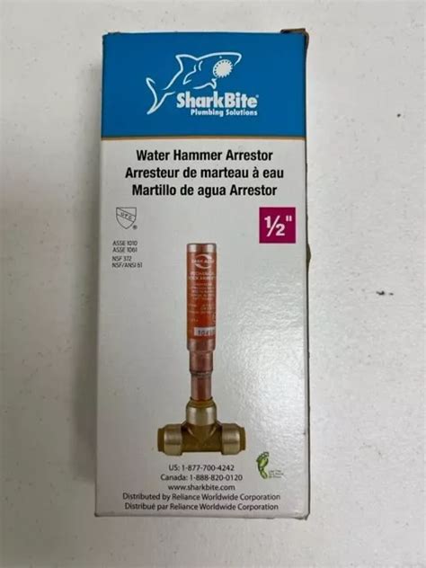 Sharkbite Max In Push To Connect Brass Residential Water Hammer