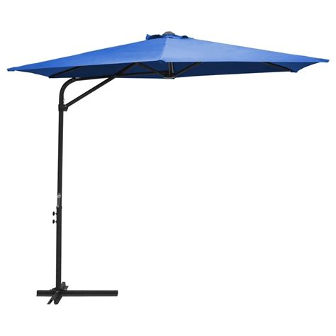 VidaXL Parasol Met Stalen Paal 300 Cm Azuurblauw Kantoormeubelen Plus