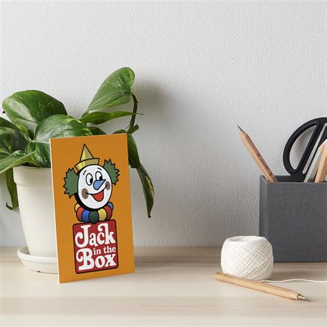 "Defunct 70s Jack In The Box Burger Restaurant Mascot Character and Logo" Art Board Print by ...