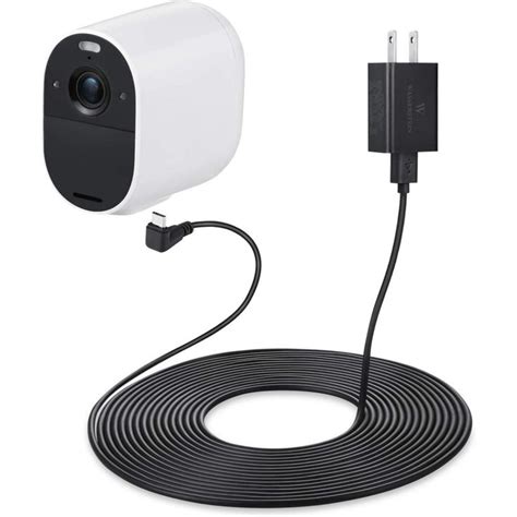 Wasserstein 16ft Weatherproof Outdoor Charger For Arlo Essential