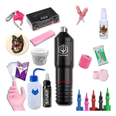 Kit Tatuagem Fonte M Quina Botique Kit Completo Pen Tatuagem