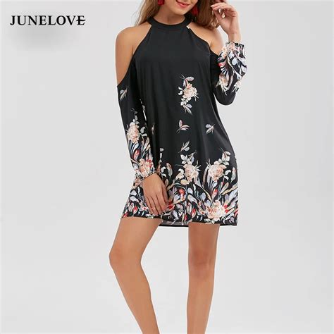 Junelove Spring Vintage Sexy Women Dress A Line Office Lady Print