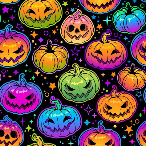 Neon Halloween Spooky Wallpapers Wallpaper Cave