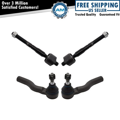 Front Inner Outer Tie Rod Rack End Kit Set Pc For Fusion Milan