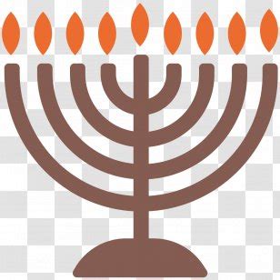 Menorah Hanukkah Judaism Shabbat Candles Transparent Png