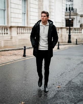 Comment Porter Un Pantalon Noir Avec Une Parka Noire Pour Un Style