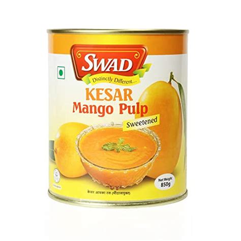 Swad Kesar Mango Pulp Sweetened 850g Amazon In Grocery Gourmet Foods