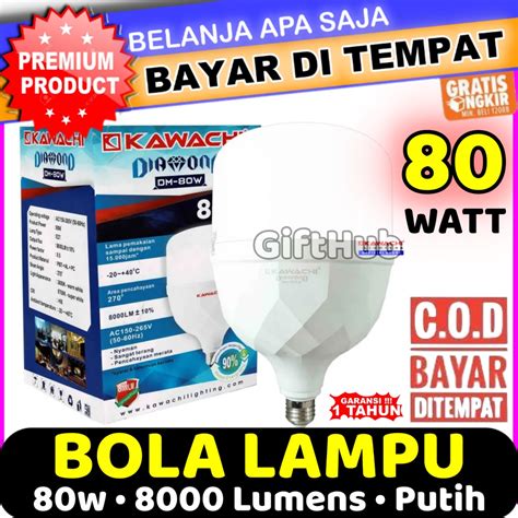 Jual Bola Lampu Led Kawachi Diamond Dm W Daya Watt Super Terang