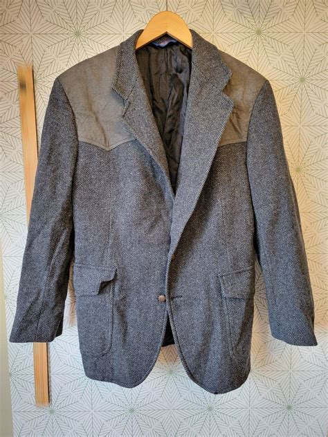 Vintage Pendleton Mens Western Blazer Jacket Sz 42 L Gem