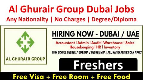 Al Ghurair Group Jobs In Dubai Abu Dhabi And Sharjah Uae 2022 Youtube