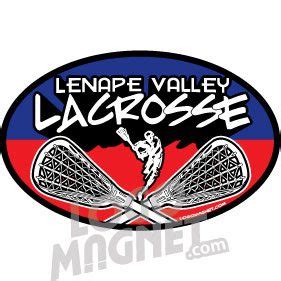 LENAPE-VALLEY-LACROSSE-OVAL.jpg Custom Car Magnet - Logo Magnet