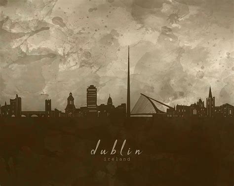 Dublin Skyline Panorama 4 Digital Art by Bekim M - Fine Art America