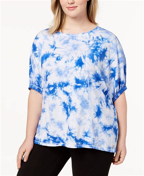 Calvin Klein Plus Size Relaxed Tie Dyed T Shirt Macys