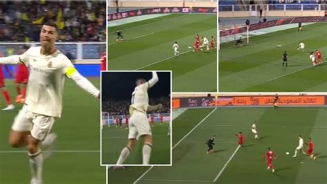 Cristiano Ronaldo Scores Stunning First Half Hat Trick For Al Nassr He