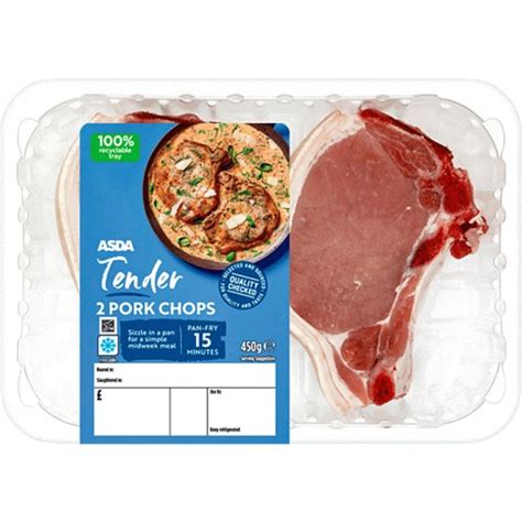 Asda Tender Pork Chops G Compare Prices Where To Buy