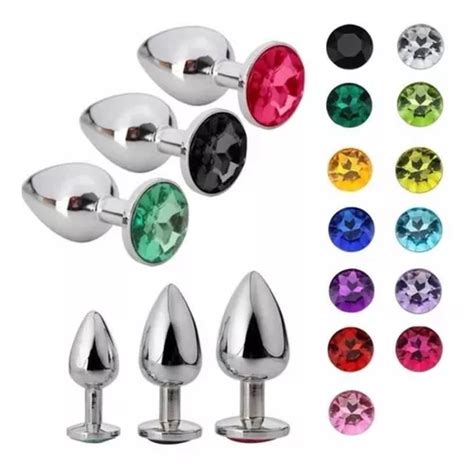 Plug Anal Acero Cromado Con Pedrería MercadoLibre