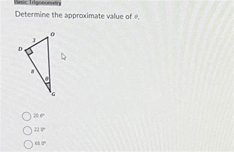 Answered Basic Trigonometry Determine The Approximate Value Of E D 8 Kunduz