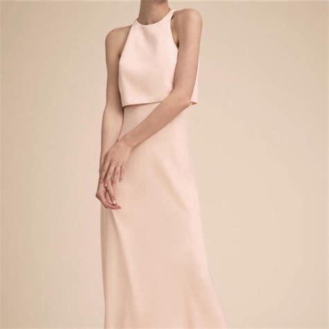 Bhndl Jill Stuart Iva Crepe Maxi Blush Depop