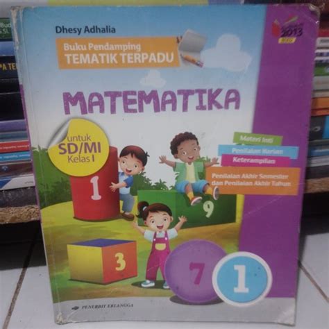 Jual Buku Pendamping Tematik Terpadu Matematika Kelas 1 Sd Revisi