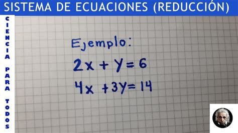 Sistema De Ecuaciones De 2x2 MÉtodo De ReducciÓn Youtube