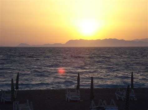 Sunset From Elly Beach Rhodes Island Greece Alexanyan Flickr