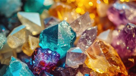 Premium Photo Vibrant Closeup Background Of Jewels Mineral Gems And