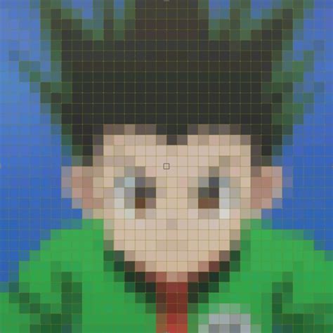 pin  qu   pixel art anime    easy pixel art anime