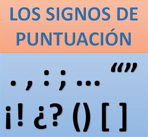 Signos De Puntuacion Definicion