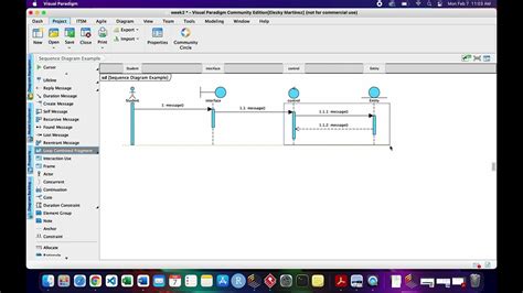 Visual Paradigm Sequence Diagram Youtube