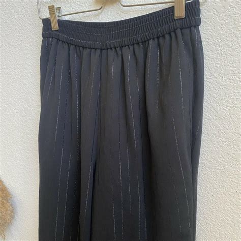 Leslie Fay Sportswear Vintage Wide Leg Black Depop