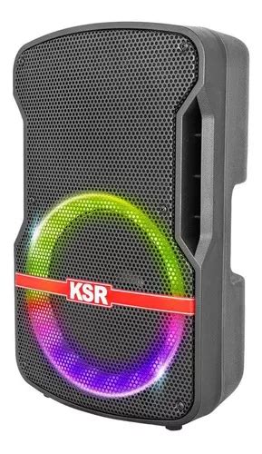 Bafle Bocina 8 Kaiser Ksr Luz Neon Msa 7908nd Bluetooth Mic Color Negro