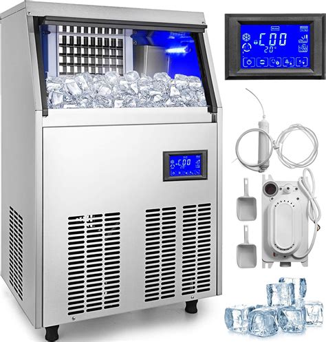 Vevor Commercial Ice Maker V Stainless Steel Ice Cube Maker Machine