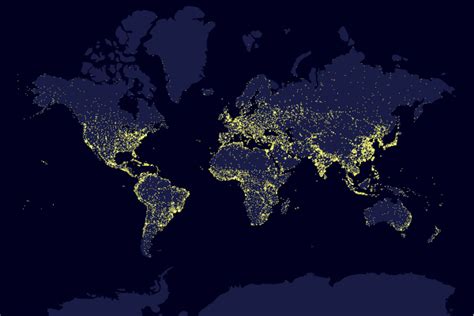 A Distribuição Da População Mundial Mundo Educação